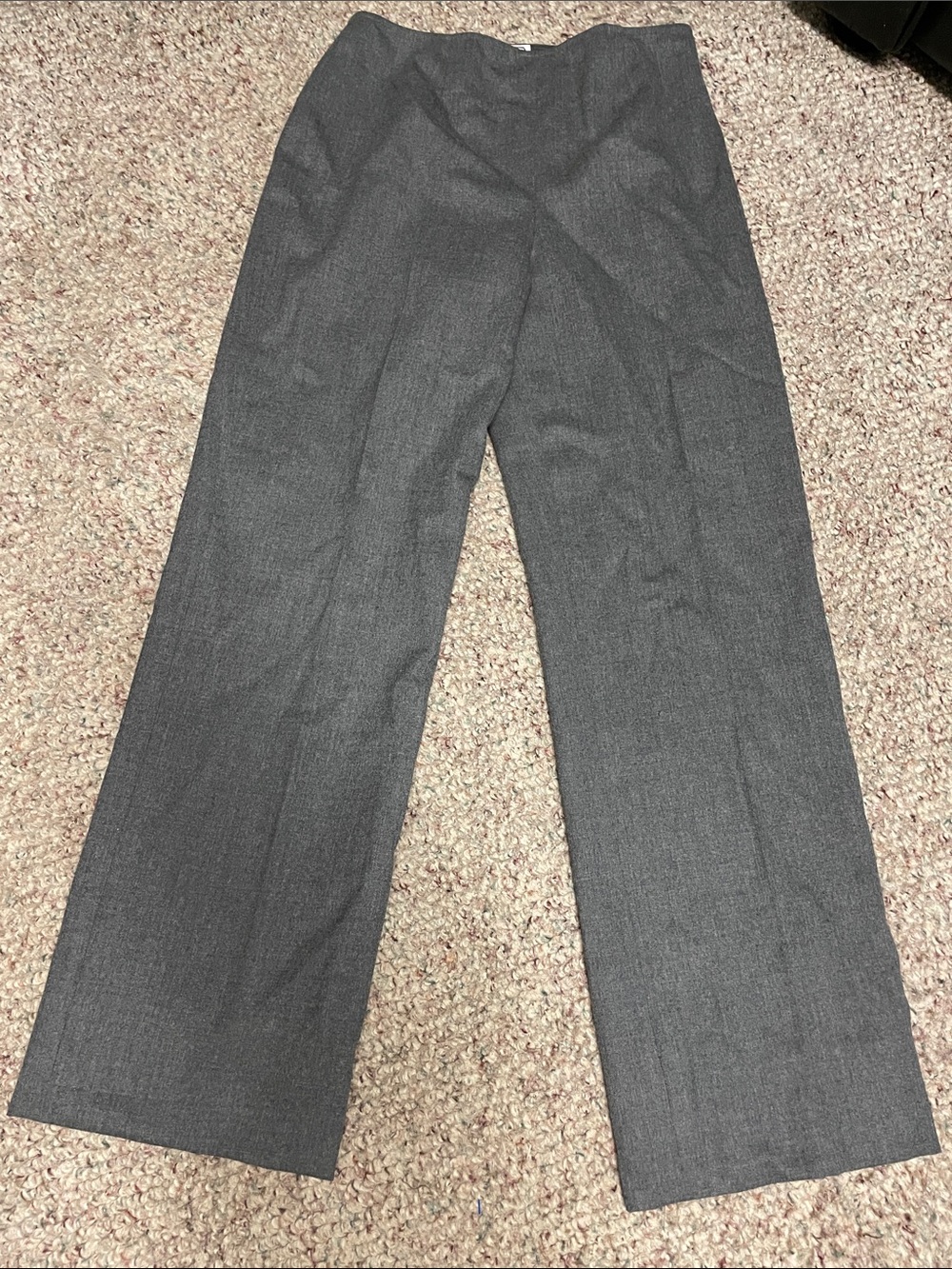 Carlisle wool cashmere high rise wide leg trousers